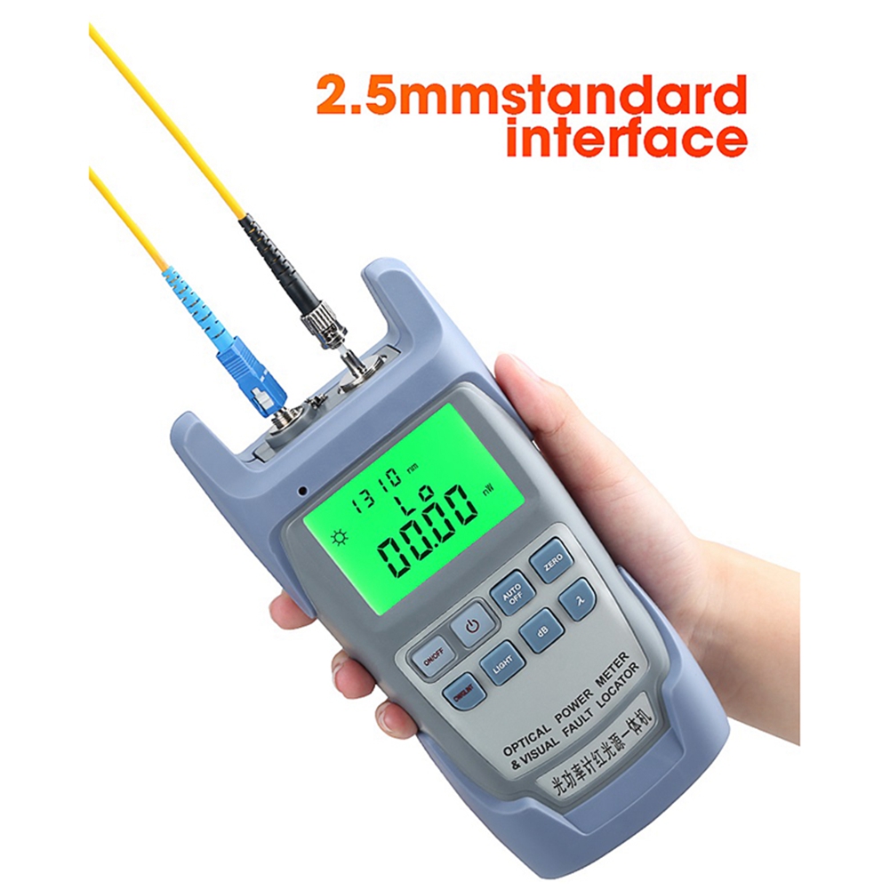 AUA-9A All-IN-ONE Optical Power Meter with Visual Fault Locator Optical Fiber Tester 5KM 10Km 20KM 30Km VFL10 MW. 