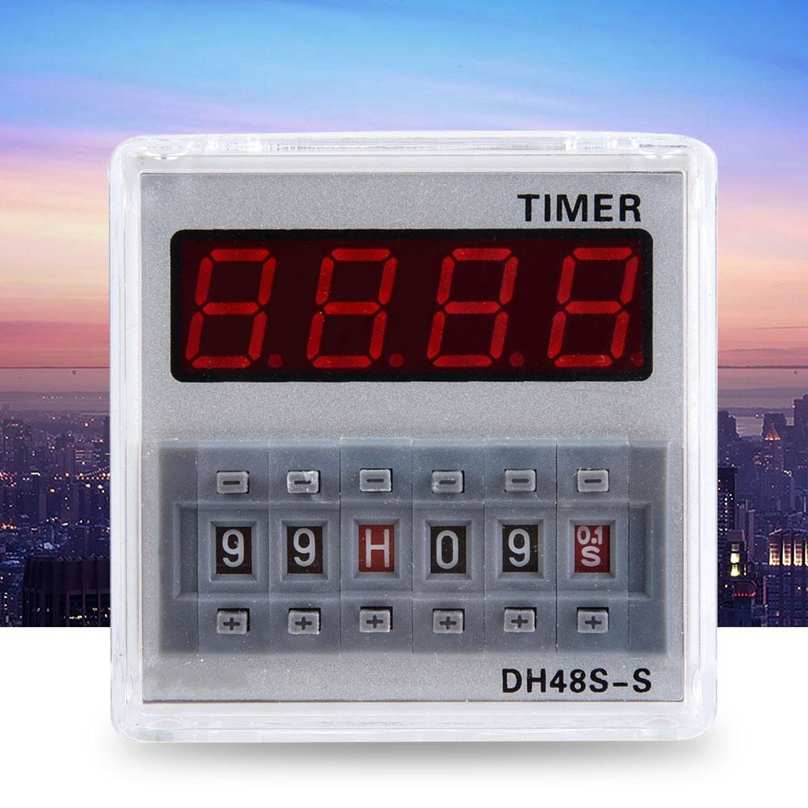 DH48S-S 12V/24V/380V ProgrammableDelay Relay Timer 0.1S-99H 8-Pin AC220V S. 
