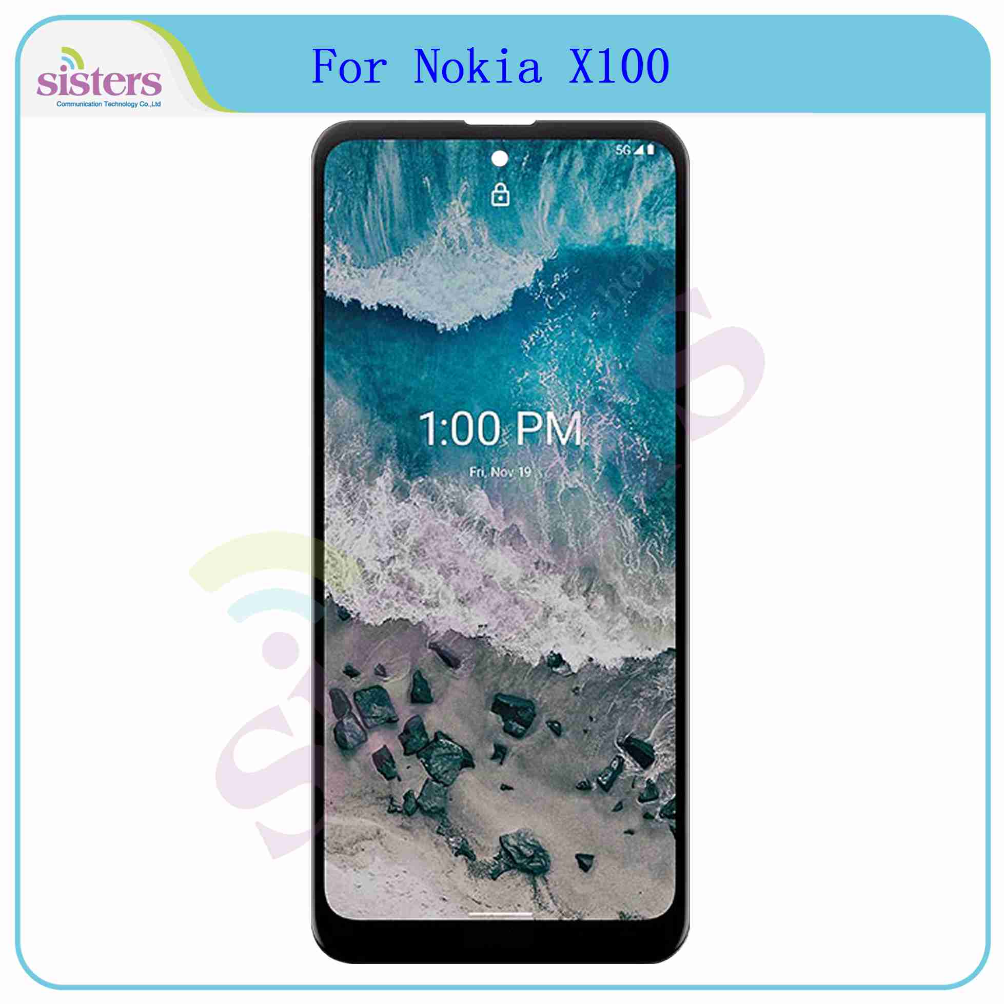 6.67 Original LCD For Nokia X100 Display Touch Screen Digitizer Assembly Replacement For X100 LCD Display Repair Parts No Frame. 