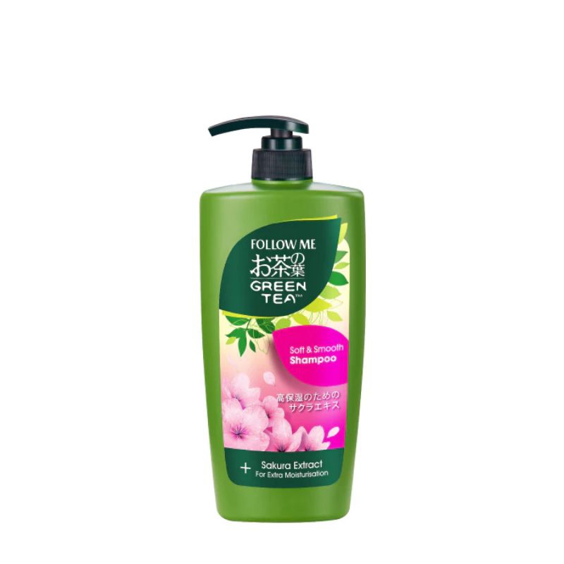 International Malisiya Product Follow Me Green Tea Soft & Smooth Shampoo 650ml
