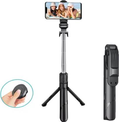 (GT ) XT-02 Selfie Stick Wired Remote Shutter Monopod Bluetooth Extendable Handheld Stabilizer Stand Tripod. 