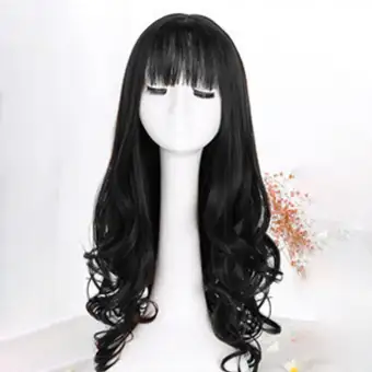 Ur Natural Female S Wig Long Curly Hair Large Wave Ponytail