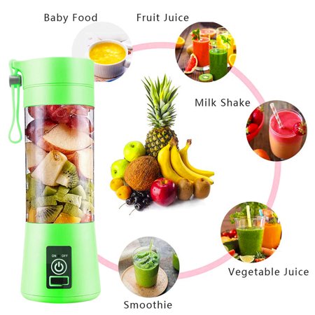 Mini  Rechargeable Portable Electric Fruit Juicer - Smoothie Maker - Blender Machine. 