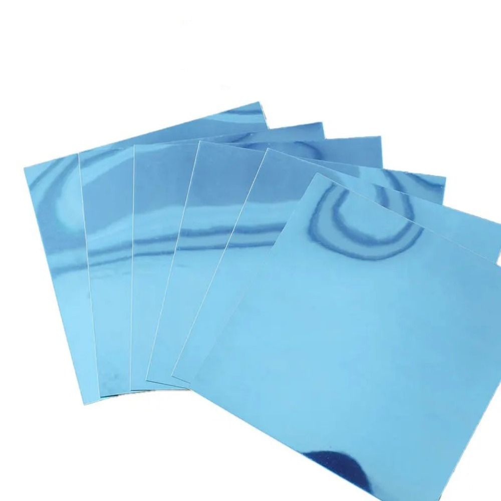 Safety Unbreakable Flexible Mirror Sheets Non Glass Cuttable PET Plastic Mirror Sheet Frameless Square Self Adhesive Stick on Mirror Tiles DIY Craft. 