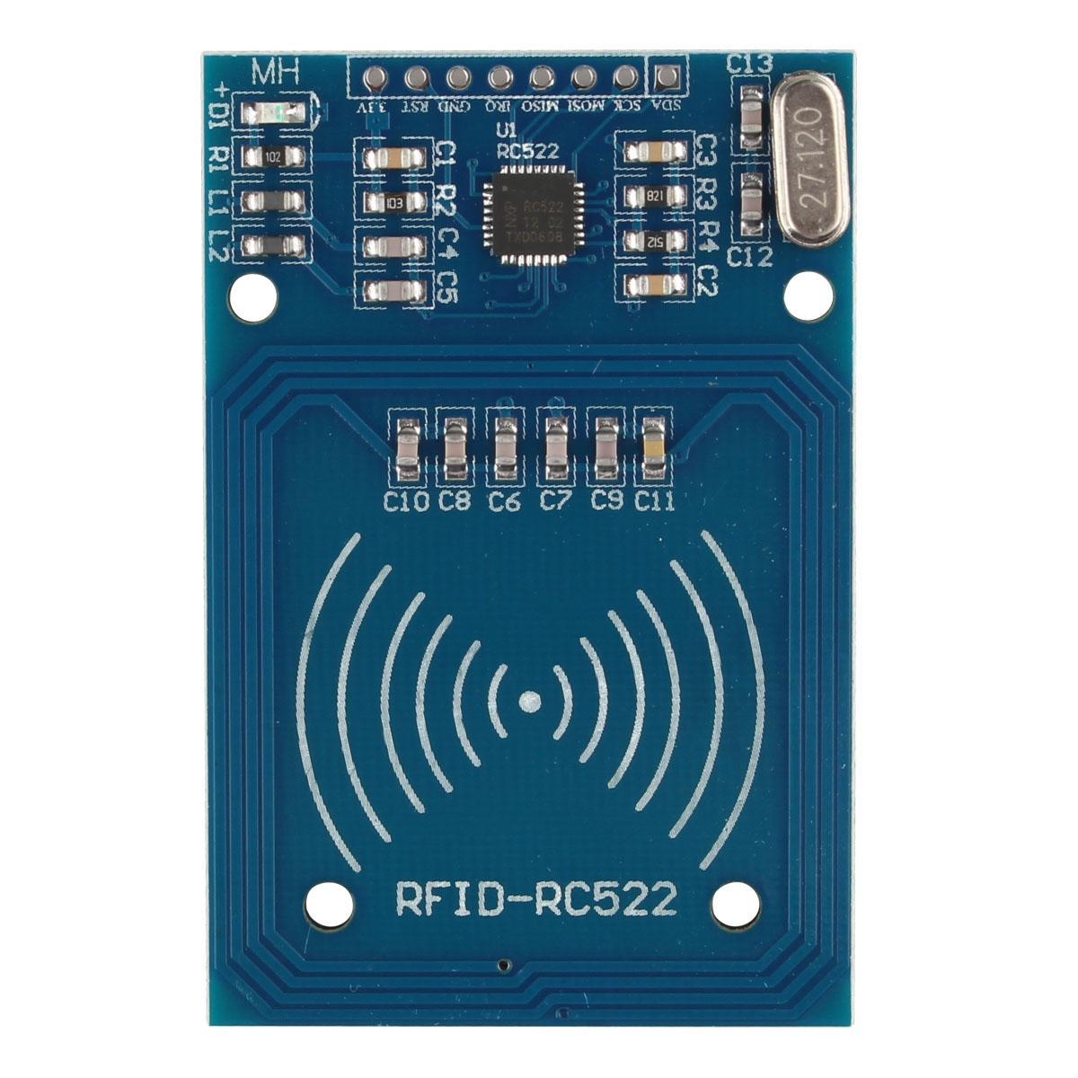RFID MFRC-522 RC522 RF IC Card Sensor Module With S50 Key Card Keychain For Arduino UNO Mega 2560 R3 Nano Raspberry Pi NFC RFID Card Reader Module Kit. 