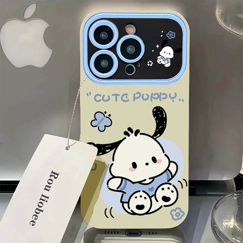 [autismaut] Pacha Dog loppy Phone Case Suitable for Apple 15promax Skylight Shell iPhone14plus Soft Shell 13/12. 