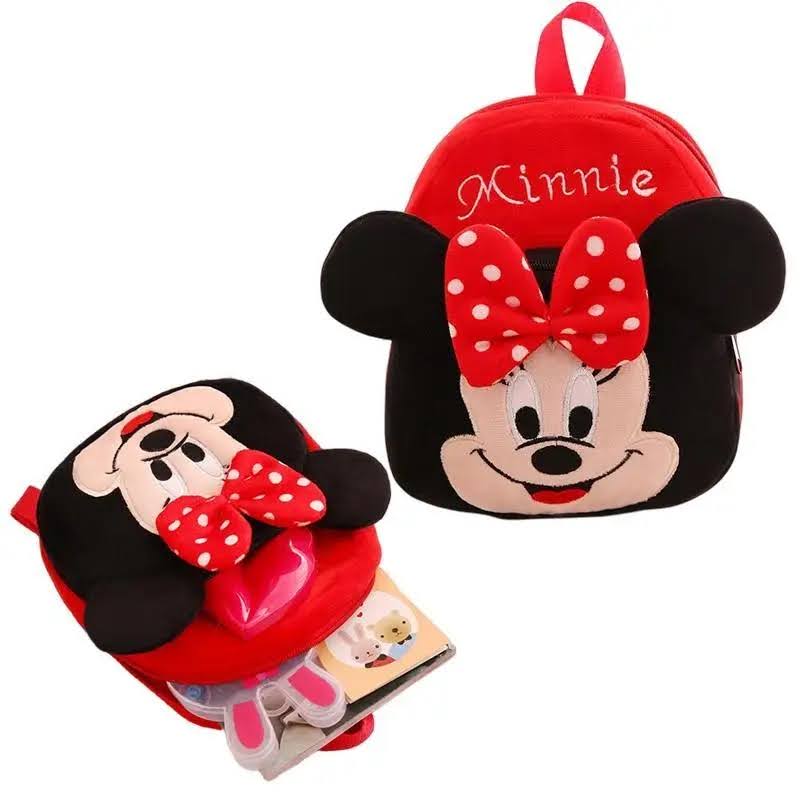 Mini Cartoon Plush Toddler Schoolbag For Children. 