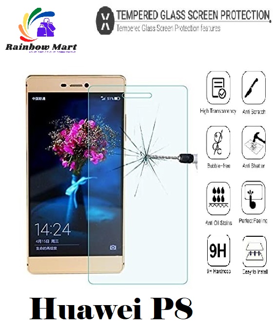 Huawei P8 Tempered Glass Screen Protector 9H Hard 2.5D- Transparent