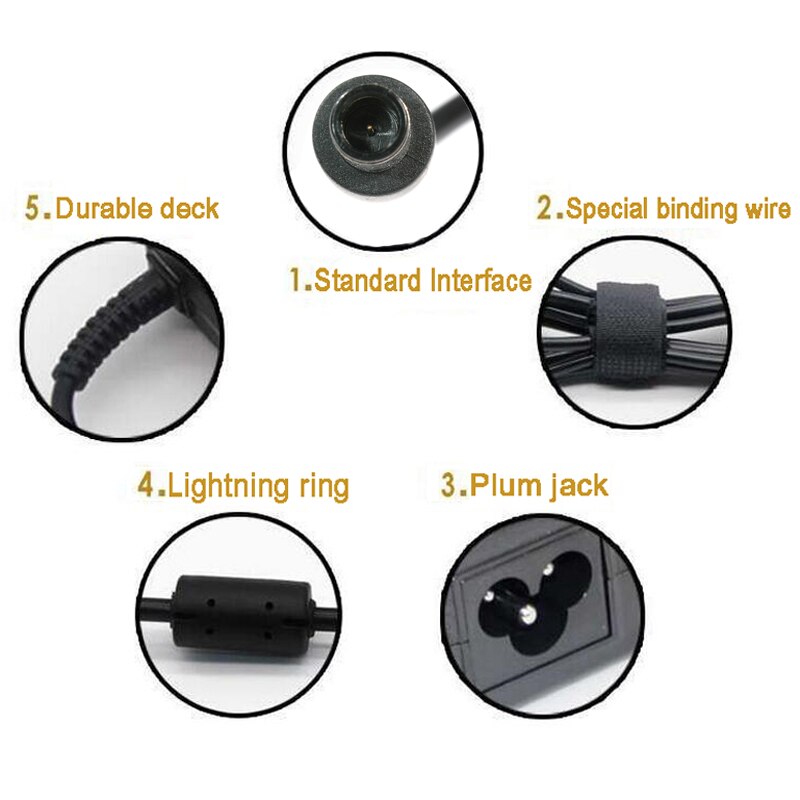 【happy one】Adapter DELL Laptop 19.5V 4.62A + EU Plug For inspiron PA-10 1545 N4010 N4030 N4050 D610 D620 D630 Pa-1900-02D. 