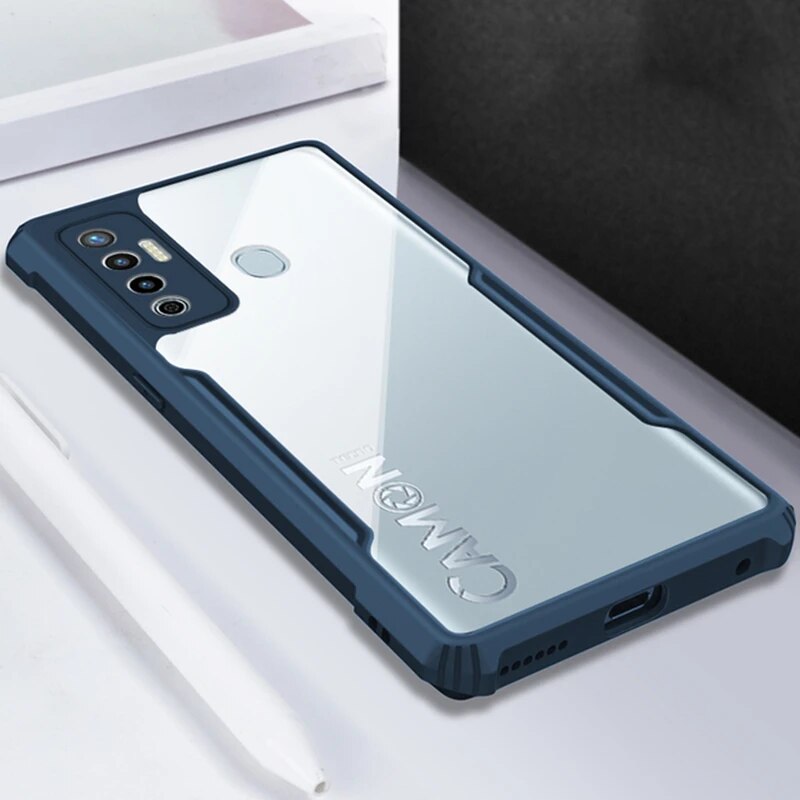 For Tecno Camon 18 P Case 18T For Tecno Camon 17 Cover Armor Shock Bumper For Camon16 Transparent Shell Acrylic Back