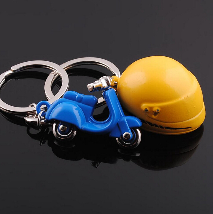 New Design Cool Mini metal Keychain Car Key Chain Key Ring Motorcycle chain Mix color pendant For Man Women Gift wholesale 17217. 