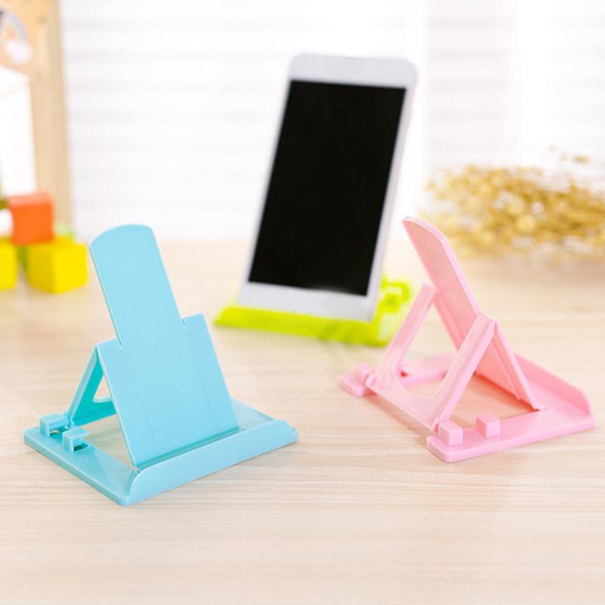 5 PICE Universal Folding Cell Phone Support Plastic Holder - MultiColour