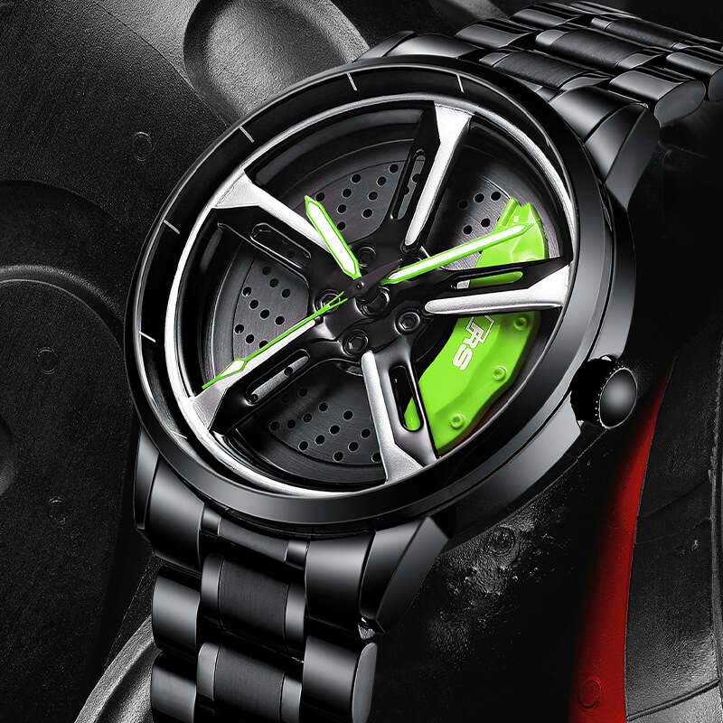 SVJ Car Hub Modification rs7 Men's Hydraulic 3D Hollow Quartz Watch. 