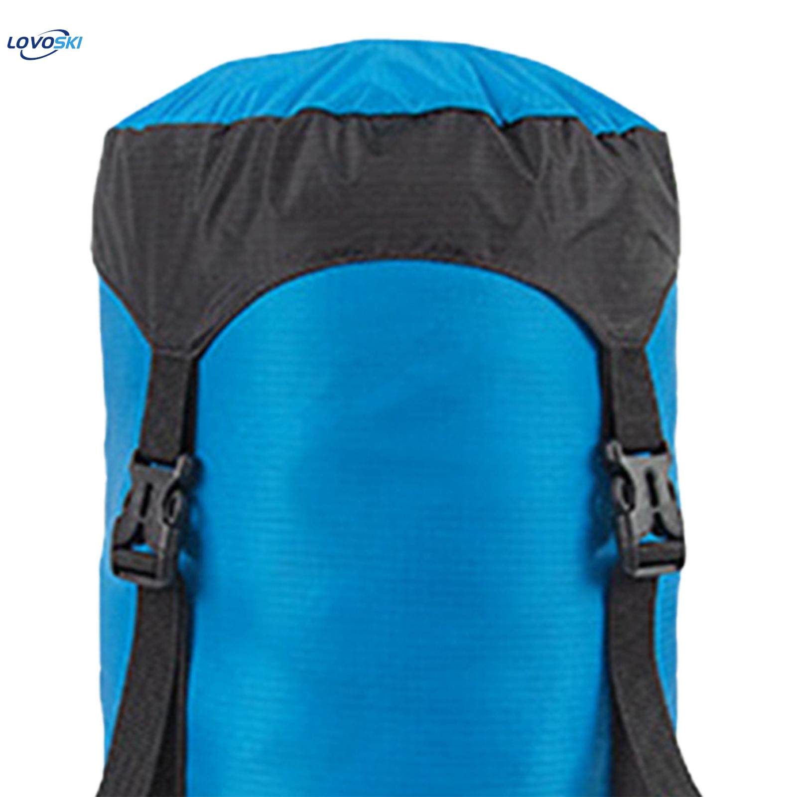 Compression Stuff Sack Lightweight Waterproof Space Saving Tear Resistant Compact Pouch Sleeping Bag Compression Sacks for Sailing Emergency , Blue Color L. 