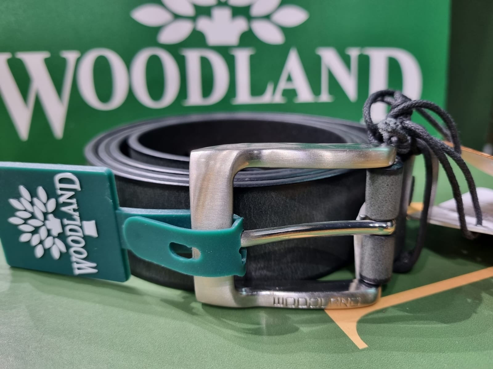 Woodland Leather Belt BT 1086004A Black