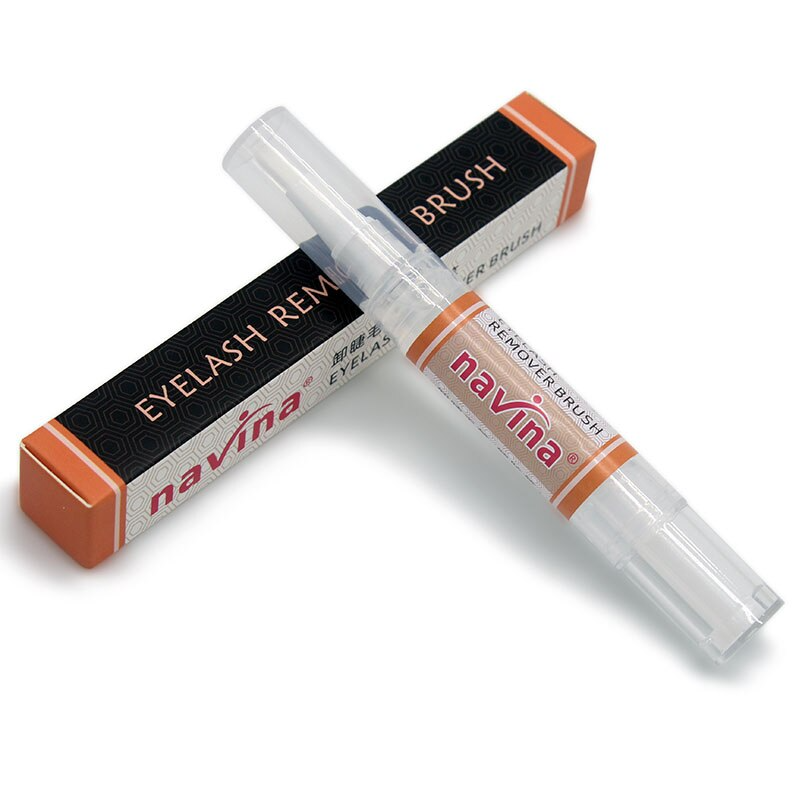 Navina Professional Lash Glue Remover Brush Gel Remove Brush Safe Eyelash Extensions Tool Cream 8ml High Quality Glue Remover. 