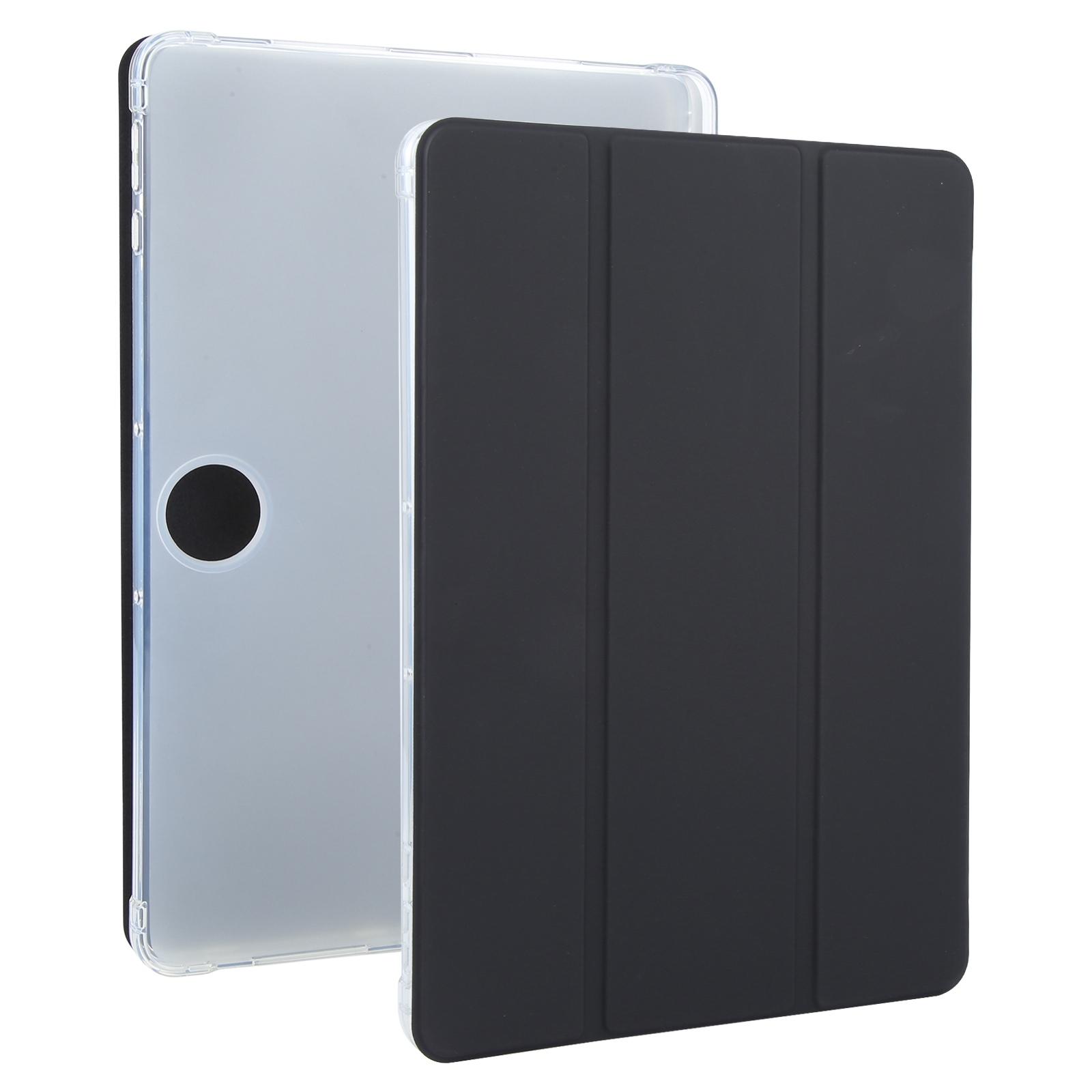 3-fold Clear TPU Smart Leather Tablet Case with Pen Slot For Honor Pad 9