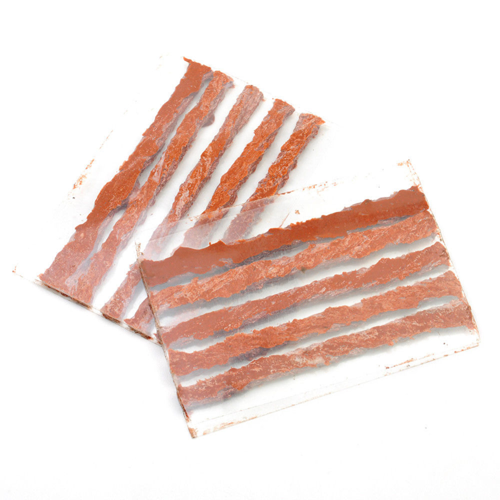 100Pcs Self Vulcanizing Tubeless Seal Strip Plug Tire Puncture Repair Tool. 