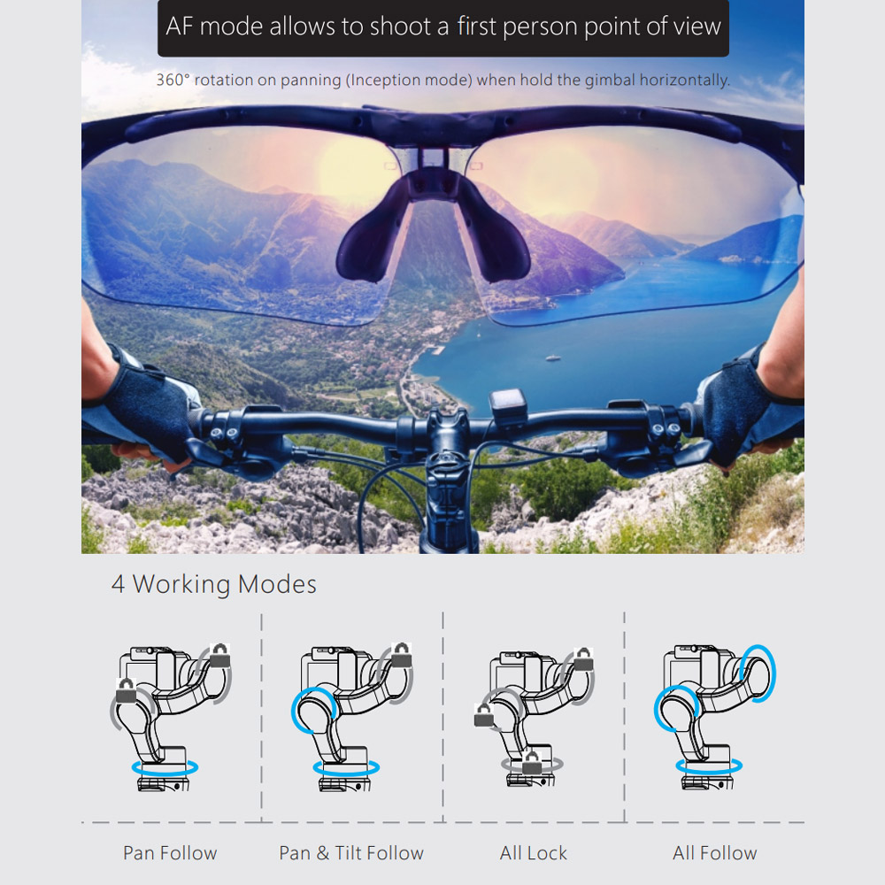 hohem iSteady Pro 2 Upgraded 3-Axis Handheld Action Camera Gimbal Stabilizer Splash Proof APP Re-mote Control Built-in 3600mAh Ba-tte-ry Replacement for GoPro Hero 7/6/5/4/3 for DJI OSMO ACTION for Sony RX0 SJCAM YI Sports Cameras. 