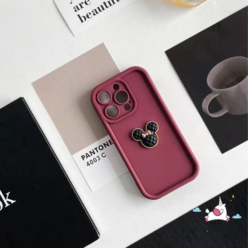 Simple Solid Color Case For Redmi Note 9 10 8 12 11 10s Pro Redmi 10A 9C 12 9T 12C 10 9 10C 9A A1 Poco M3 C55 Mi 12 11 Lite Soft Angel Eyes Cute 3D Doll Cartoon Mickey Minnie Cover. 