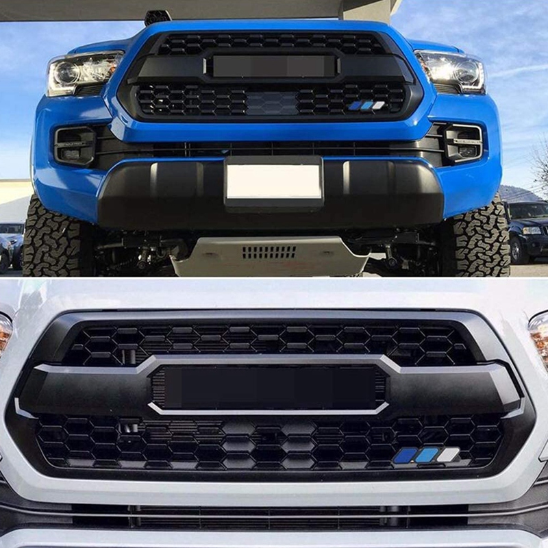【Xiaofeng】for Toyota Sequoia Highlander Front Grille Badge Tri-Color Emblem Badge with Mounting. 