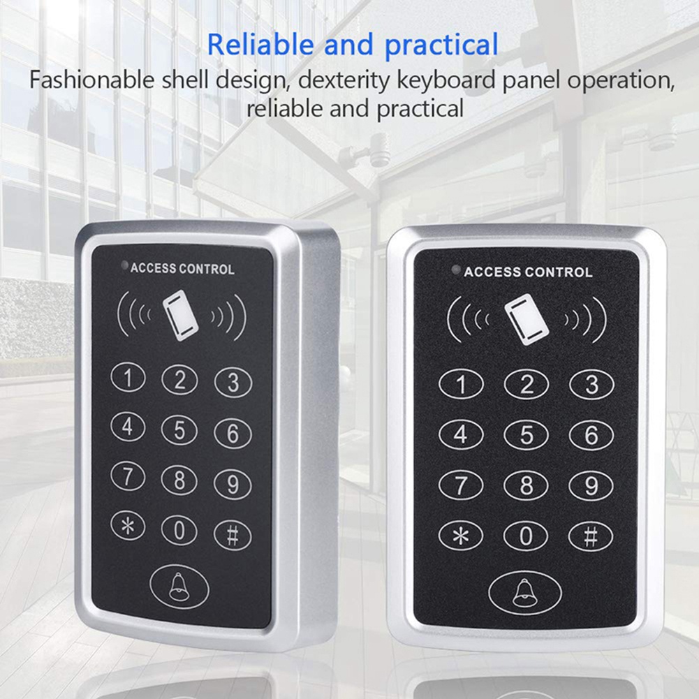 125KHz RFID Access Control Keypad Card Reader Door Lock Opener. 