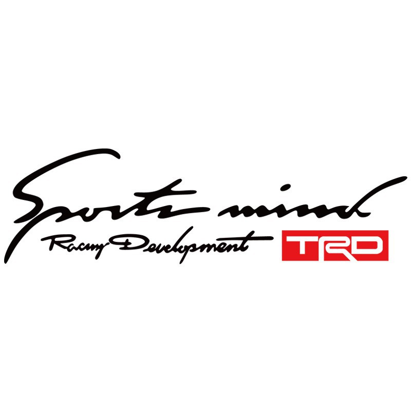 1pc TRD Sports Mind Toyota Racing Development Car Sticker. 