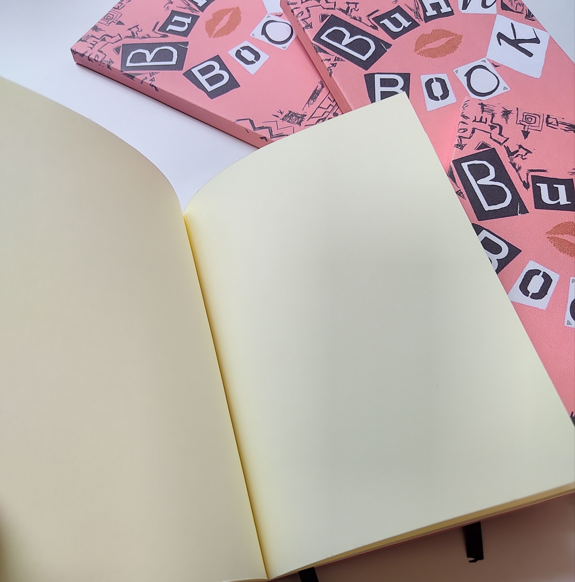 Burn Book blank page Notebook for journaling/art/writing (7.5"/5.5" size). 