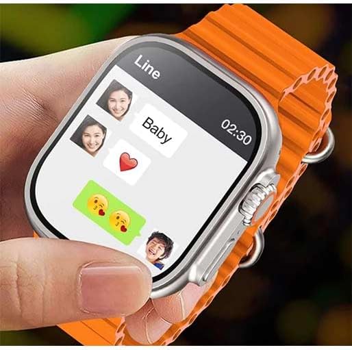 Modio Smart Watch with 4G, Android OS, 4GB RAM, and 64GB Storage (SIM support)4G 2.2 Inch HD Display 3 Pair Strap -Dubai. 