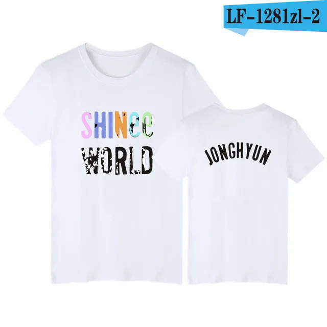 Shinee World T Shirt Kpop Fashion Men Women T Shirts Casual Summer Short Sleeve Tee Shirt Korean Style Plus Size T-shirt Tops. 