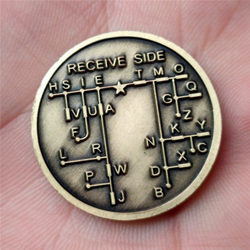 CW Morse Code Commemorative Coins CW Training Coin Morse Code Training Coin for Novice Radio Enthusiasts. 