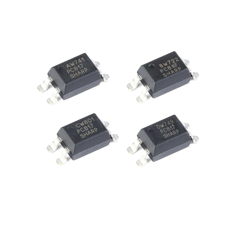 3Pcs- SMD PC817 Optocoupler PC817 IC SMD 4 Pin Leads Optocoupler Relay Driver IC Photocoupler IC For Opto-Isolators. 