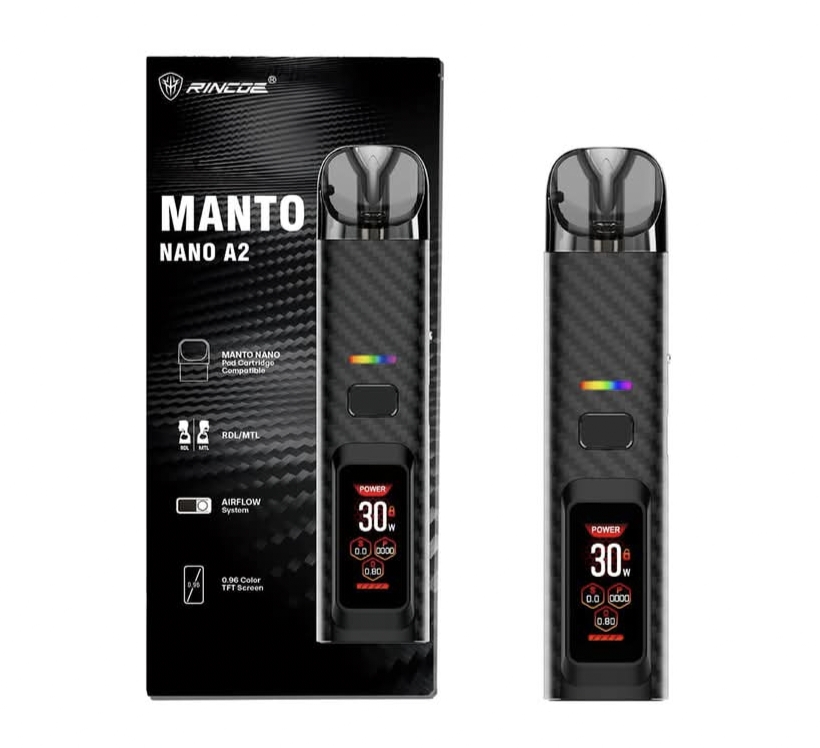 Vape Rincoe Manto Nano A2 Pod System Kit 1000mAh 2ml new (60ml Flavour Juice free)
