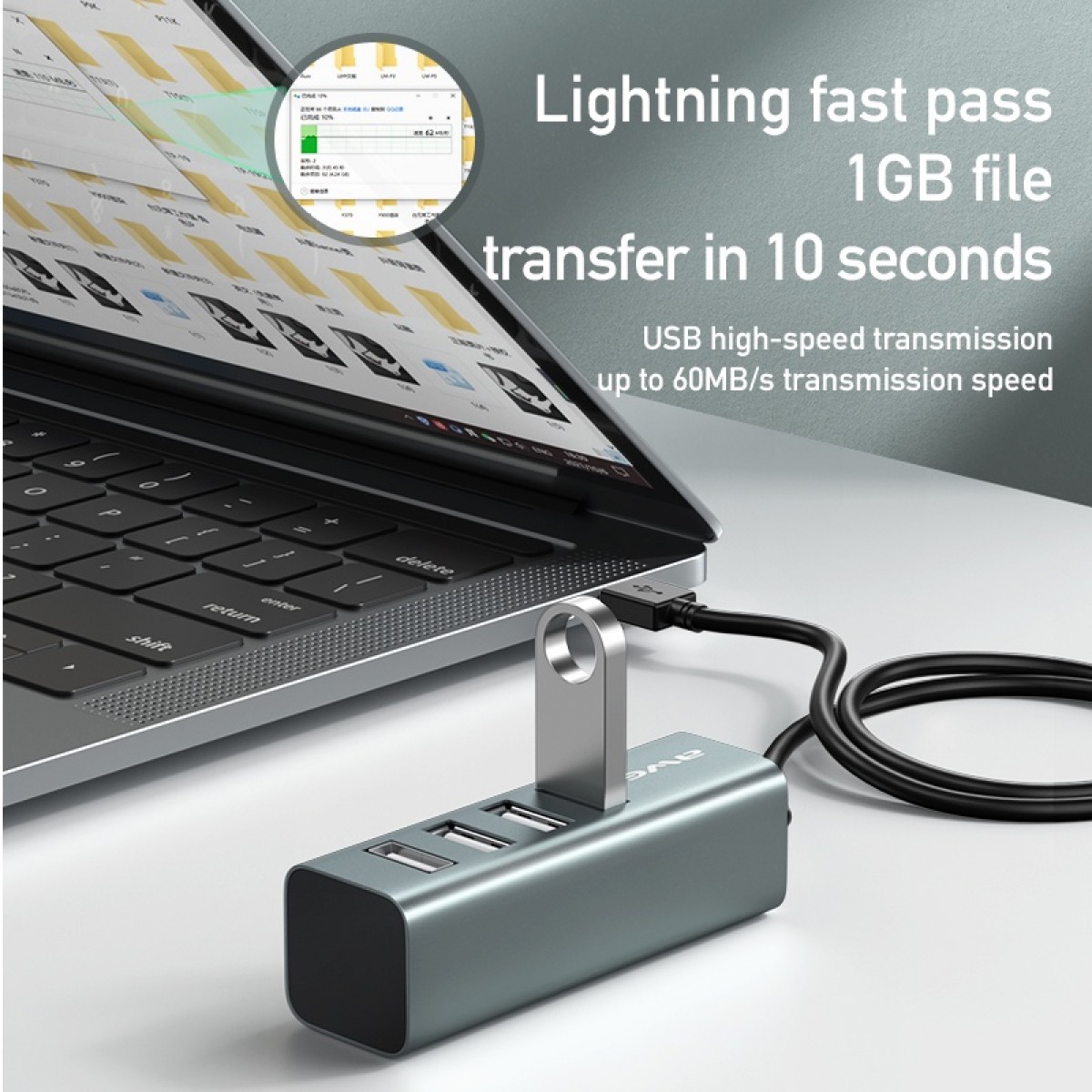 Awei CL-122T Type-C Extender Docking Station. 