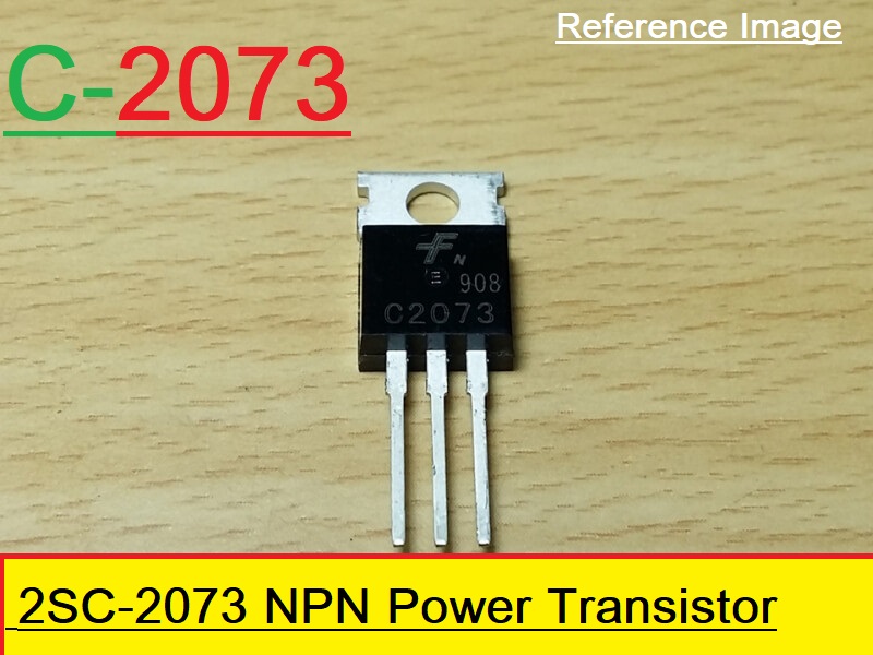 2Pcs- C2073 2SC2073 2SC 2073 NPN Transistor 150V 1.5A 25W Silicon Plastic Bipolar Power Transistor TO-220 General Purpose Amplifier 3Pin Leads . 