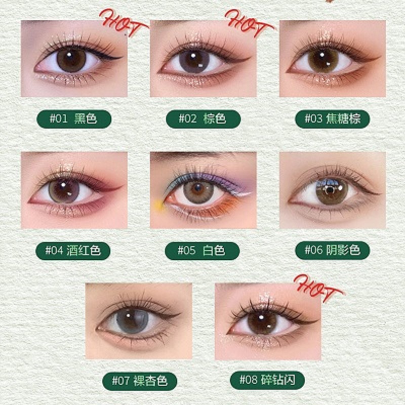 Lily lily of the valley flower eyeliner, gel pen, silkworm dual-purpose, ultra-fine, waterproof and sweatproof, no smudge eyeliner. 