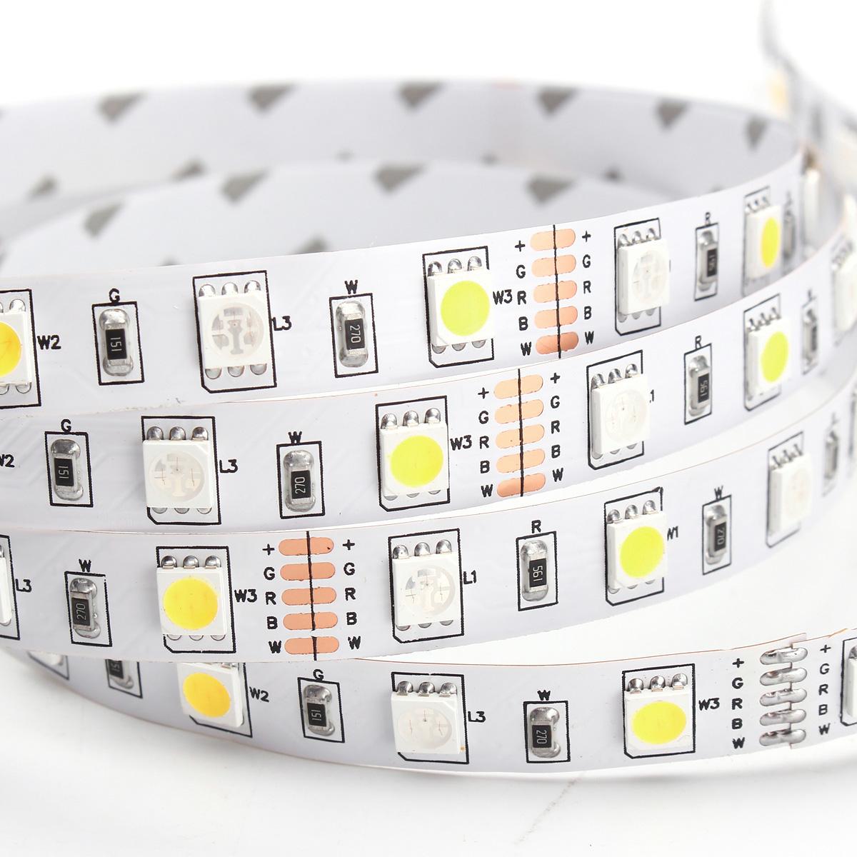5M RGBW RGBWW SMD 5050 LED Strip Light Tape 12V RGB - RGB#Cool White. 