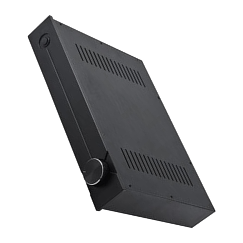 CJ-187 All-Aluminum DIY Preamp Case Audio Amplifier Chassis DAC Decoder Box Shell W430 H70 D310 Easy Install Easy to Use Black & Silver. 