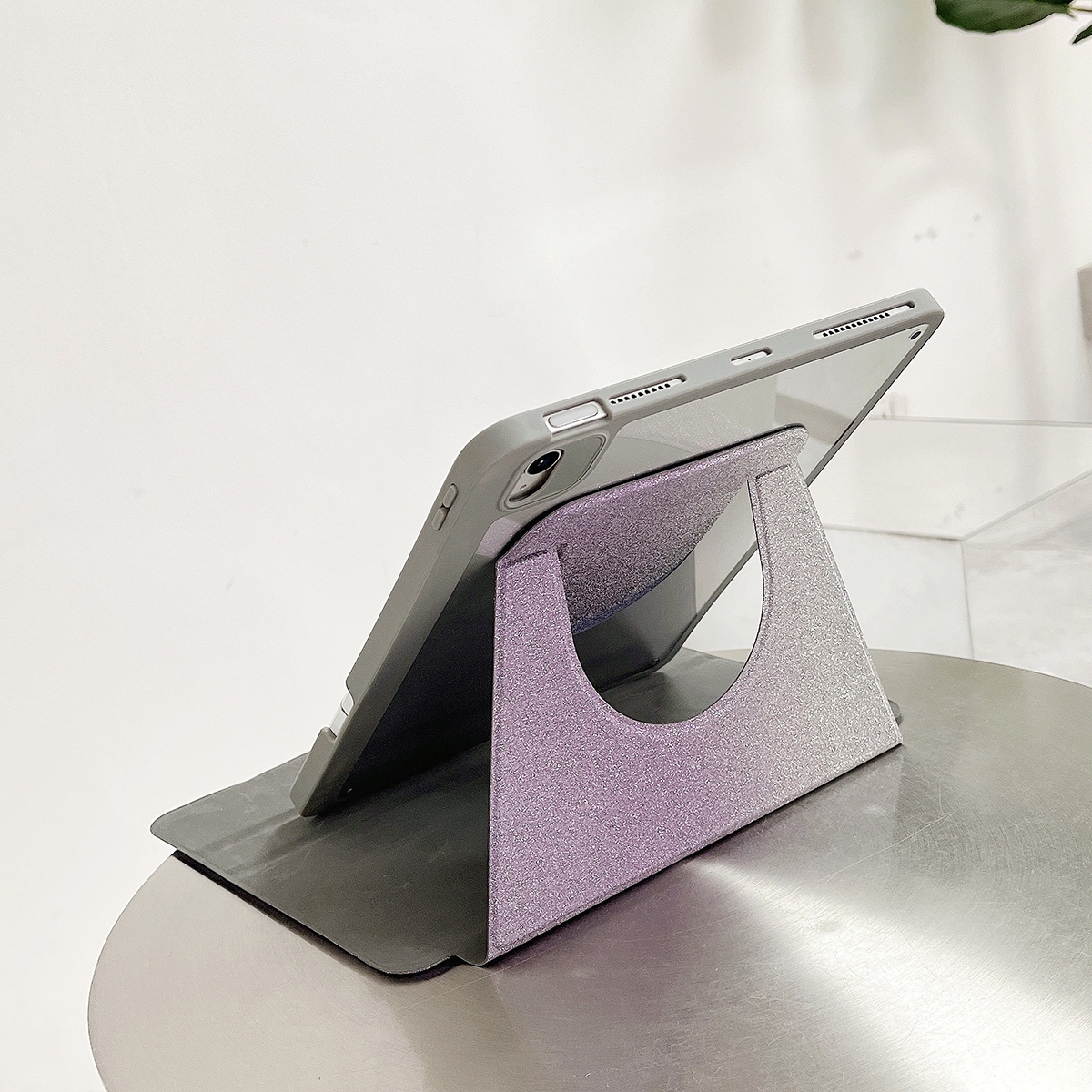 Gradient Glitter Magnetic Split Leather Tablet Case For iPad 10.2 2021 / 2020 / 10.5. 