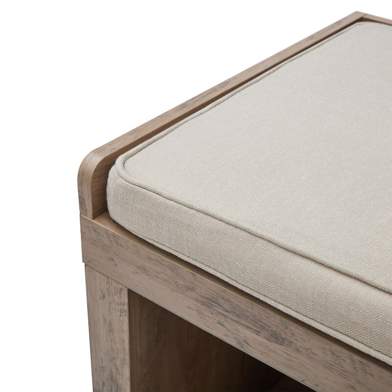 Better Homes Gardens 3-Cube Storage Bench, Rustic Gray. 