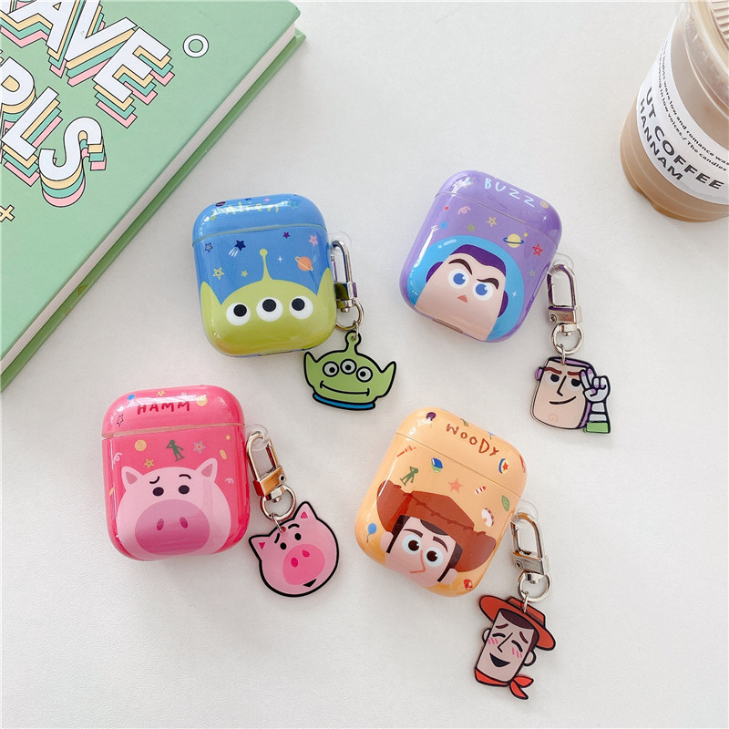 Toy Story Applicable AirPods Pro2 Generation Protective Cover Cartoon 1/2/3 Apple Bluetooth Earbuds Case. 