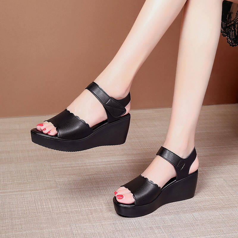 Kasut Raya Perempuan Wedges Shoes For Women Sandals For Women Selipar Perempuan Kasut Perempuan Sandal 070603. 