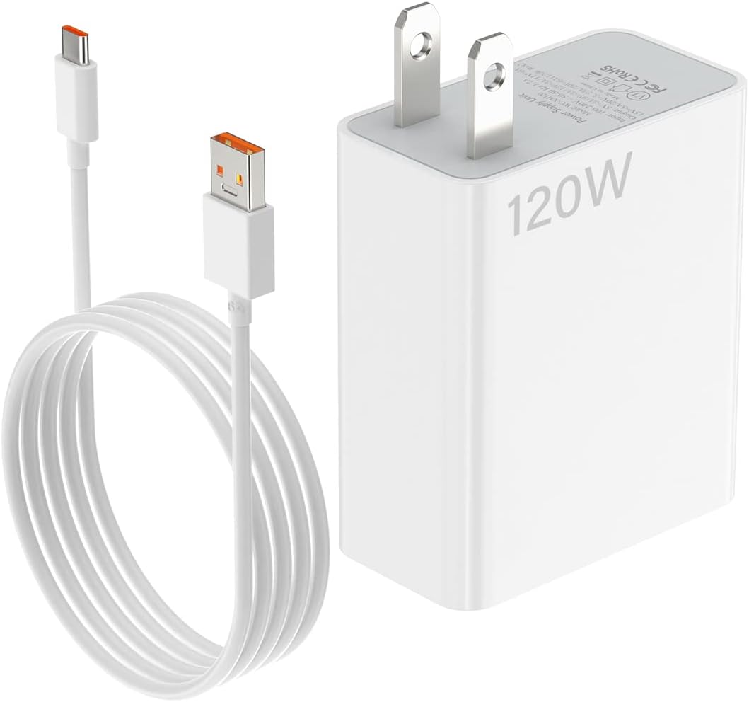 for Xiaomi Charger 120W Hypercharge Fast Wall Charger 90W for Xiaomi 15 14 13 12 14t 13t 12t 12s Pro Lite Redmi Note k80 K70 K60 K50 12 11 Pro Plus Black Shark 4 5 Poco F4 Gt Mi Turbo 6A USB C Cablev