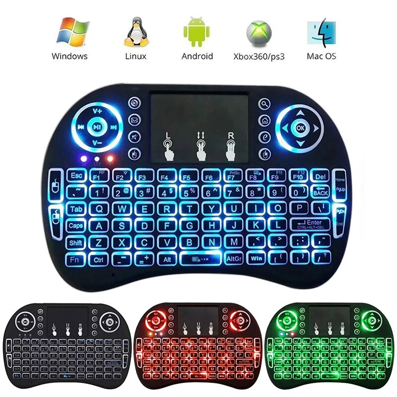New 2.4G Mini Wireless Keyboard Handheld Touchpad Gaming Mechanic Wireless Keyboard For Smart TV Samsung LG Panasonic Toshiba