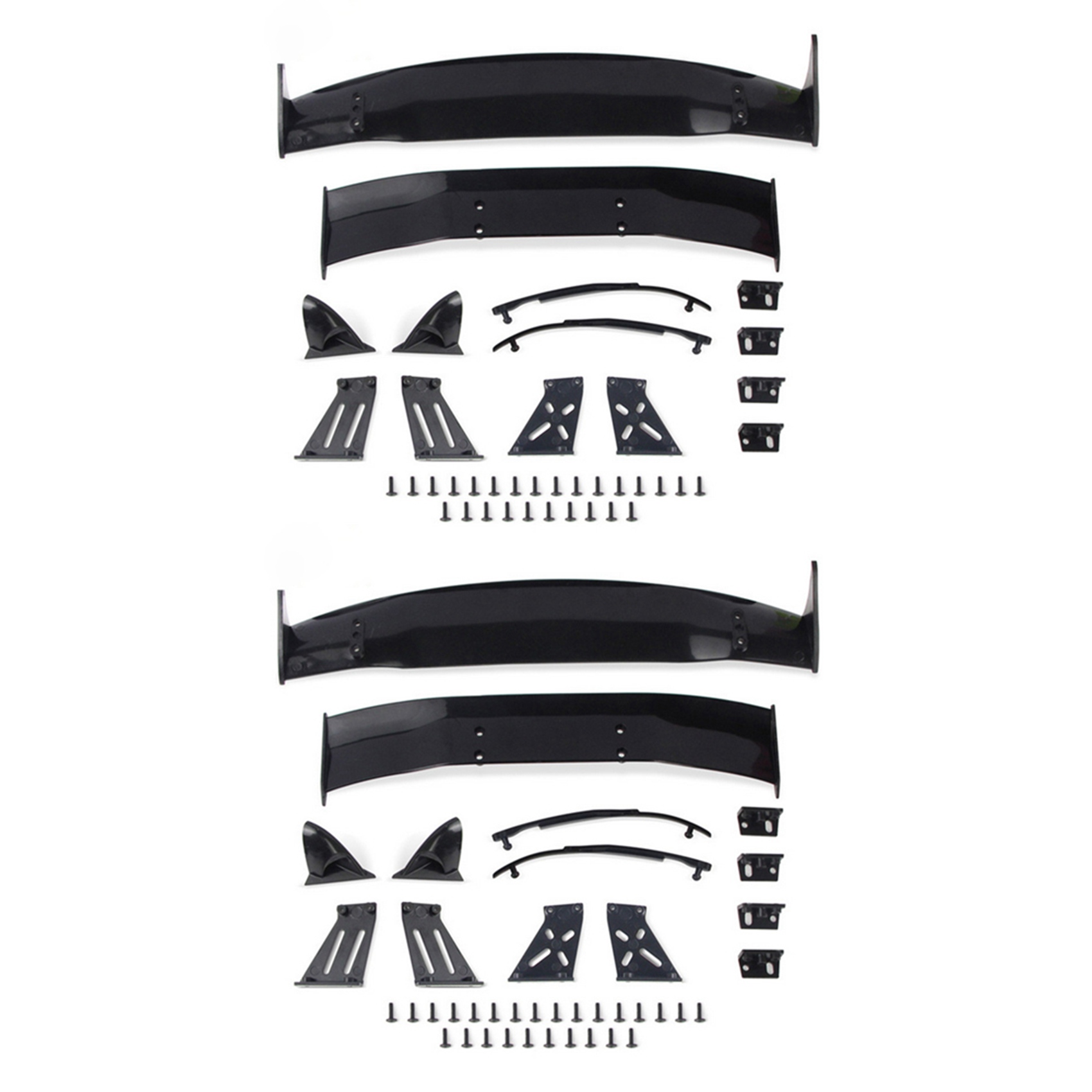 2X for 1/10 RC Racing Drift Car Rear Drift Road Body Spoiler Wing Universal Parts Accessories