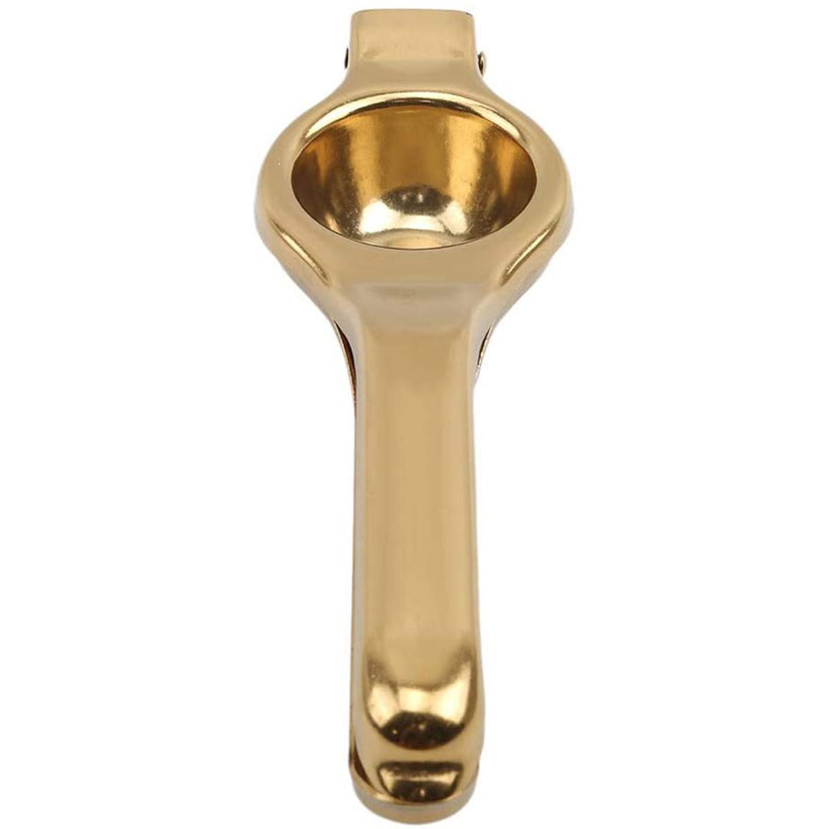 Manual Lemon Juicer Stainless Steel Juicer Press Citrus Handle Lime Squeezer Tool, Gold - gold