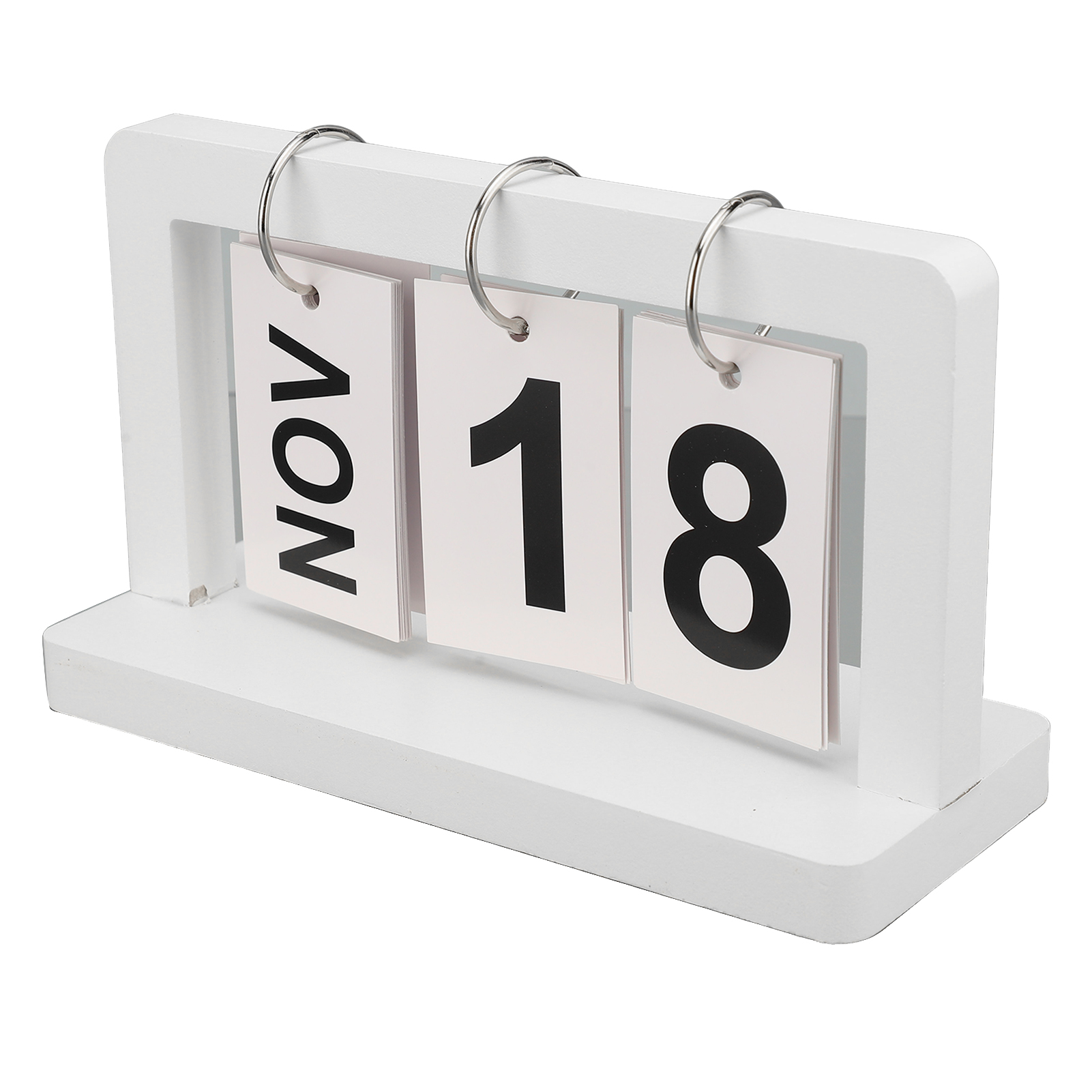 Desk Calendar Minimalist Flip Calendar Month Date Display for Office. 