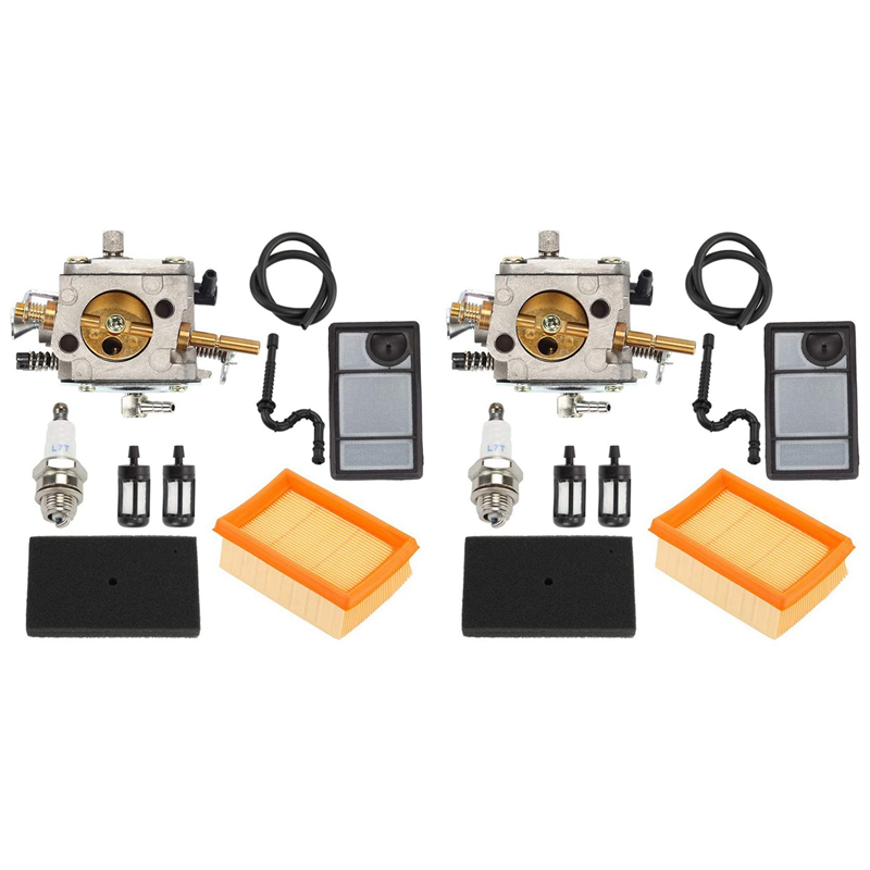 2X TS400 Carburetor for Air Filter Kit Fit for TS400 400 Cut-Off Saw Replace 4223 120 Tillotson -274E