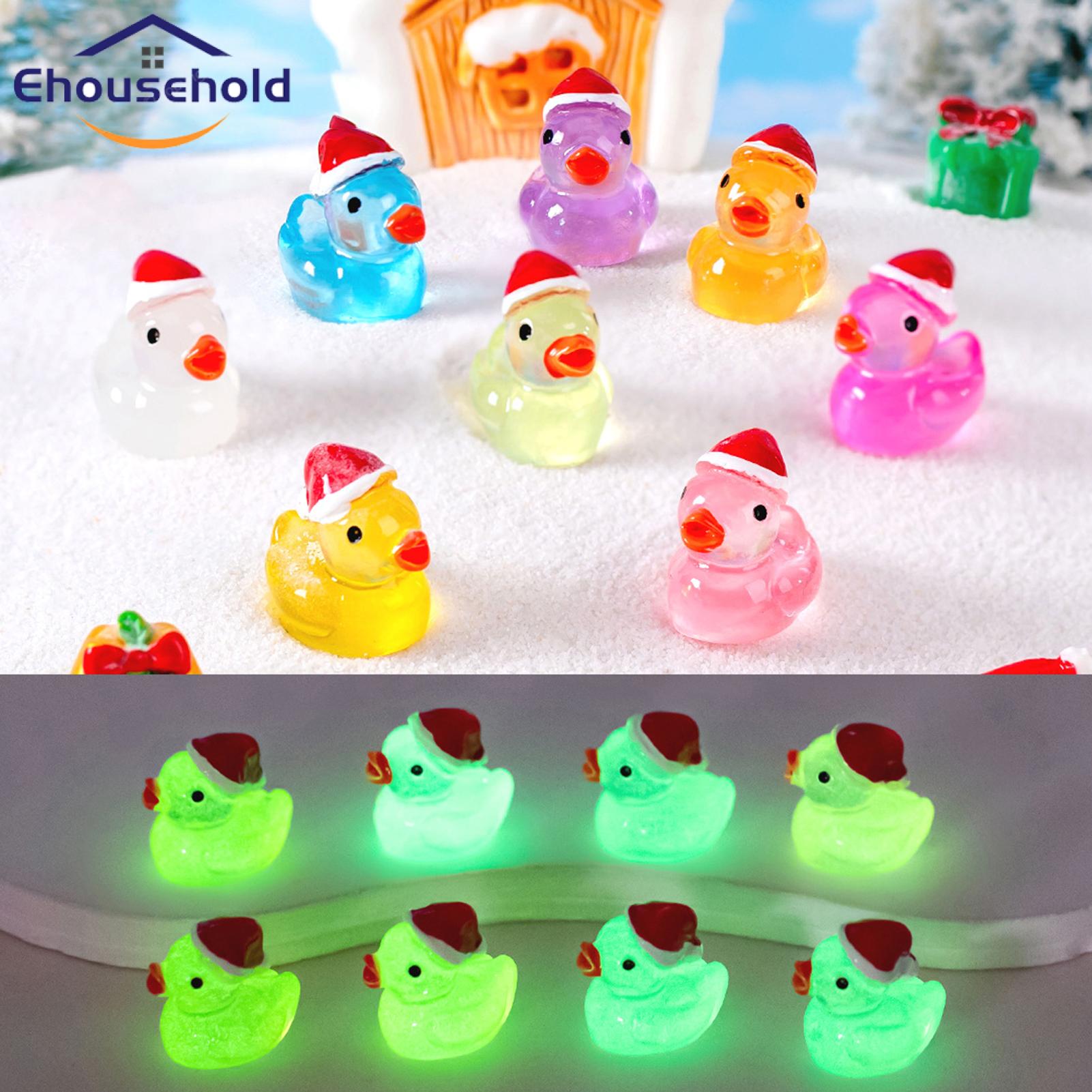 Holiday Home Decor Ducks Adorable Glow in t Dark Duck Christ Ornamentni Resin Lacape Creation for X Decor Soutast Asian Buyers' Favorite Christ Duck Ornaments