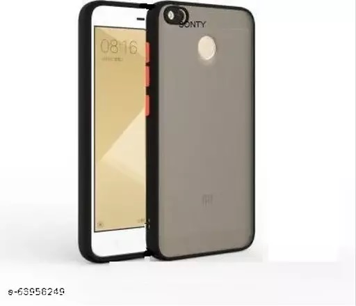 Xiaomi Redmi 4x - IMPT Luxurious Smoky Matte Case Shockproof Contrast Color Hit Button Hard Silicone Transparent Mobile Back Cover